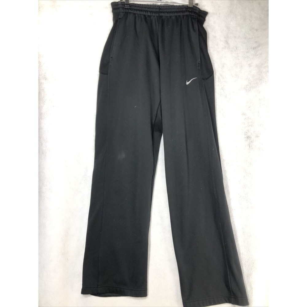 Nike Mens Swoosh Joggers Track Sweatpants Pants Size Medium Black